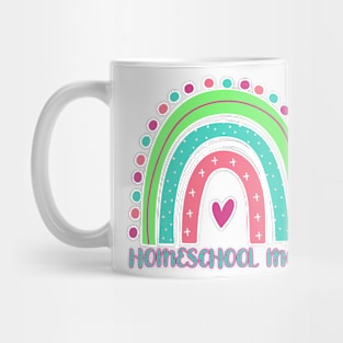 Homeschool Mom Rainbow Mug